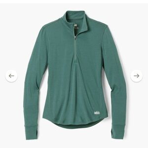 REI Heavyweight Merino Base Layer Half-Zip Top - Women's *NWT*
